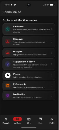Actions